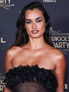 Gizele Oliveira, Darren Dzienciol 'un 2024 tarihli Oscar Partisi' ne 8 Mart 2024 tarihinde Bel Air, Los Angeles, Kaliforniya, ABD 'deki Özel Konutta ulaştı.. 