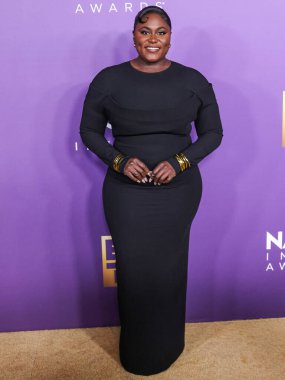 Danielle Brooks, 16 Mart 2024 'te ABD' nin Kaliforniya eyaletinin Los Angeles kentindeki Shrine Konser Salonu ve Fuar Salonu 'nda düzenlenen 55..