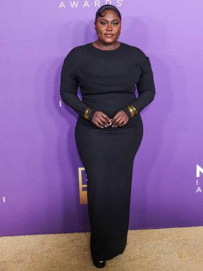 Danielle Brooks, 16 Mart 2024 'te ABD' nin Kaliforniya eyaletinin Los Angeles kentindeki Shrine Konser Salonu ve Fuar Salonu 'nda düzenlenen 55..