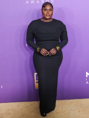 Danielle Brooks arrives at the 55th Annual NAACP Image Awards held at the Shrine Auditorium and Expo Hall on March 16, 2024 in Los Angeles, California, United States. clipart