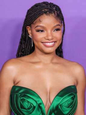 Nicole & Felicia Couture 'u giyen Halle Bailey, 16 Mart 2024' te ABD 'nin Kaliforniya eyaletinin Los Angeles kentinde bulunan Shrine Auditorium ve Expo Hall' da düzenlenen 55..