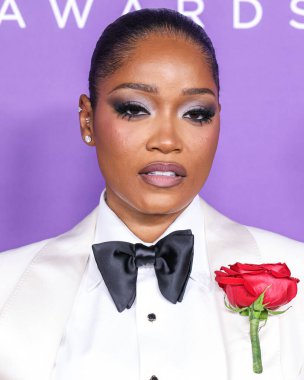 Dolce ve Gabbana 'yı giyen Keke Palmer, 16 Mart 2024' te ABD 'nin Kaliforniya eyaletinin Los Angeles kentindeki Shrine Auditorium ve Expo Hall' da düzenlenen 55..