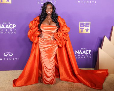 Kendra G, 16 Mart 2024 'te ABD' nin Kaliforniya eyaletinin Los Angeles kentindeki Shrine Oditoryumu ve Fuar Salonu 'nda düzenlenen 55..