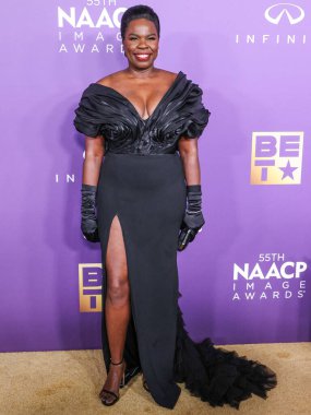 Leslie Jones, 16 Mart 2024 'te ABD' nin Kaliforniya eyaletinin Los Angeles kentindeki Shrine Oditoryumu ve Fuar Salonu 'nda düzenlenen 55..