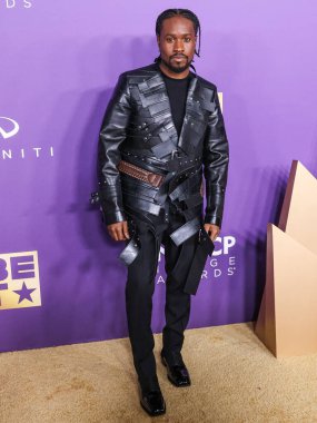 Shameik Moore, 16 Mart 2024 'te ABD' nin Kaliforniya eyaletinin Los Angeles kentindeki Shrine Auditorium ve Expo Hall 'da düzenlenen 55..