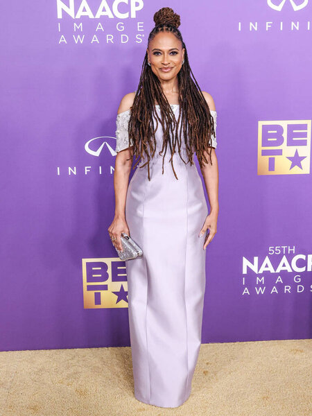 Ava DuVernay arrives at the 55th Annual NAACP Image Awards held at the Shrine Auditorium and Expo Hall on March 16, 2024 in Los Angeles, California, United States. 
