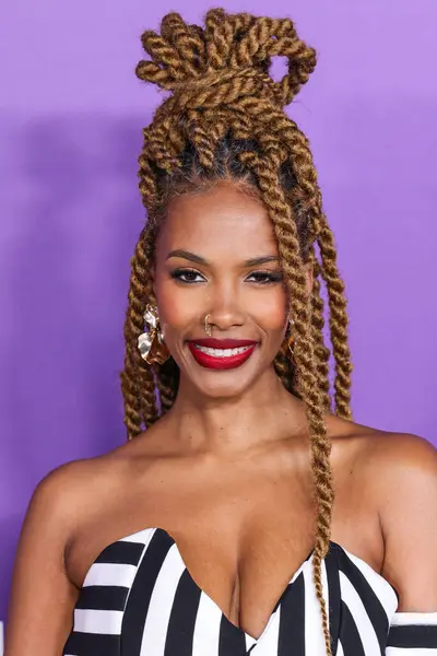 stock image Melissa Butler arrives at the 55th Annual NAACP Image Awards held at the Shrine Auditorium and Expo Hall on March 16, 2024 in Los Angeles, California, United States.