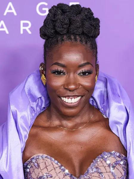 Monique Rodriguez, 16 Mart 2024 'te ABD' nin Kaliforniya eyaletinin Los Angeles kentindeki Shrine Auditorium ve Expo Hall 'da düzenlenen 55..