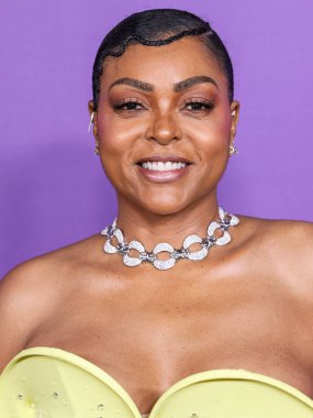 Del Core giyen Taraji P. Henson, 16 Mart 2024 'te ABD' nin Kaliforniya eyaletinin Los Angeles kentindeki Shrine Auditorium ve Expo Hall 'da düzenlenen 55..