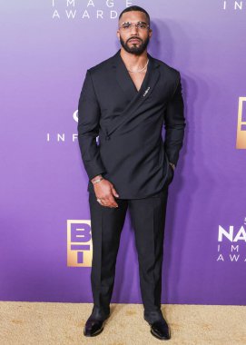 Tyler Lepley, 16 Mart 2024 'te ABD' nin Kaliforniya eyaletinin Los Angeles kentindeki Shrine Konser Salonu 'nda düzenlenen 55..