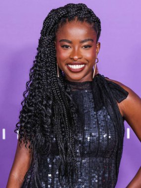 Amanda Gorman, 16 Mart 2024 'te ABD' nin Kaliforniya eyaletinin Los Angeles kentindeki Shrine Oditoryumu ve Fuar Salonu 'nda düzenlenen 55..