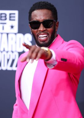  Diddy's Los Angeles and Miami Homes Raided by Federal Law Enforcement on Monday, March 25, 2024. LOS ANGELES, CALIFORNIA, USA  clipart