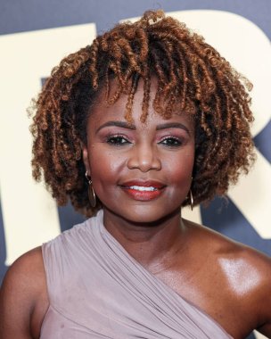 Karine Jean-Pierre, 30 Mart 2024 'te Beverly Hilton Oteli' nde düzenlenen 10. Geleneksel Gerçek Ödülleri 'ne geliyor..