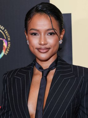 Karrueche Tran, 30 Mart 2024 'te Beverly Hilton Oteli' nde düzenlenen 10. Geleneksel Gerçek Ödülleri 'ne geliyor.. 
