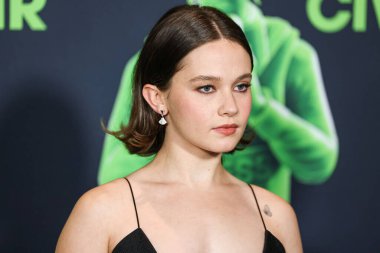 Christopher Esber 'ın giydiği elbiseyi giyen Cailee Spaeny, 2 Nisan 2024 tarihinde Los Angeles, Kaliforniya, ABD' deki Akademi Sinema Müzesi 'nde düzenlenen A24' ün 'İç Savaşı' nın Özel Gösterimi 'ne geldi..