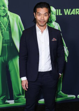 Nelson Lee, 2 Nisan 2024 'te Los Angeles, Kaliforniya, ABD' deki Akademi Sinema Müzesi 'nde düzenlenen A24 İç Savaş Özel Gösterimi' ne geldi..