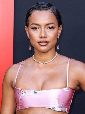 Karrueche Tran, Los Angeles Universal Pictures 'Monkey Man' in Los Angeles 'taki galasına 3 Nisan 2024' te Hollywood, Los Angeles, Kaliforniya, ABD 'deki TCL Çin Tiyatrosu IMAX' te geldi..