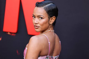 Karrueche Tran, Los Angeles Universal Pictures 'Monkey Man' in Los Angeles 'taki galasına 3 Nisan 2024' te Hollywood, Los Angeles, Kaliforniya, ABD 'deki TCL Çin Tiyatrosu IMAX' te geldi..