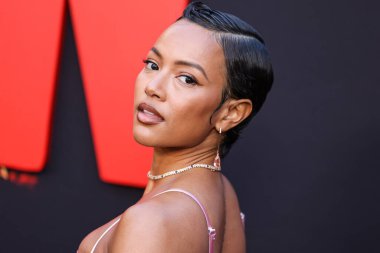 Karrueche Tran, Los Angeles Universal Pictures 'Monkey Man' in Los Angeles 'taki galasına 3 Nisan 2024' te Hollywood, Los Angeles, Kaliforniya, ABD 'deki TCL Çin Tiyatrosu IMAX' te geldi..