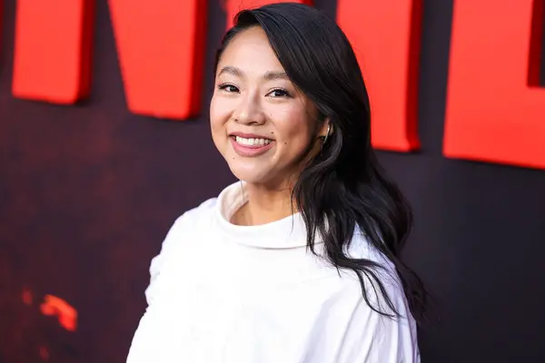 stock image Stephanie Hsu arrives at the Los Angeles Premiere Of Universal Pictures 'Monkey Man' held at the TCL Chinese Theatre IMAX on April 3, 2024 in Hollywood, Los Angeles, California, United States.