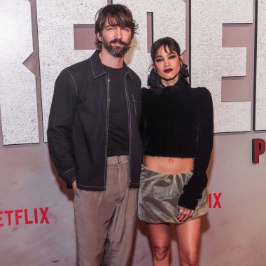 Michiel Huisman ve Sofia Boutella Netflix 'in' Rebel Moon - Bölüm 2: Scargiver '-' Rebel Moon: The Rebel Moon: Knockdown Center 'da 3 Nisan 2024' de gerçekleştirilen Asilerin Albüm Başlatma Etkinliği. 