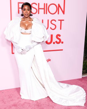 Harbison Stüdyo elbisesi giyen Kelly Rowland, Moda Vakfı 'na geldi. Ödül 2024, 9 Nisan 2024 'te Beverly Hills, Los Angeles, Kaliforniya, ABD' de bir özel konutta düzenlendi.. 
