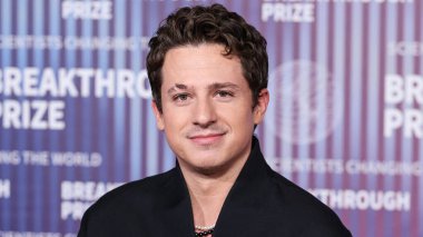 Charlie Puth arrives at the 10th Annual Breakthrough Prize Ceremony held at the Academy Museum of Motion Pictures on April 13, 2024 in Los Angeles, California, United States.