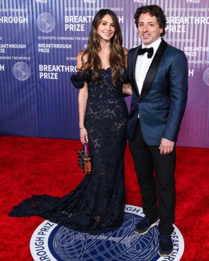 Gerelyn Gilbert-Soto ve Sergey Brin, 13 Nisan 2024 'te ABD' nin Kaliforniya eyaletinin Los Angeles kentinde bulunan Akademi Sinema Müzesi 'nde düzenlenen 10..