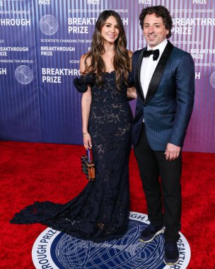 Gerelyn Gilbert-Soto ve Sergey Brin, 13 Nisan 2024 'te ABD' nin Kaliforniya eyaletinin Los Angeles kentinde bulunan Akademi Sinema Müzesi 'nde düzenlenen 10..