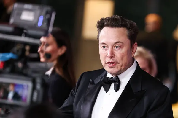 Elon Musk Llega 10ª Ceremonia Anual Del Premio Breakthrough Celebrada Imagen De Stock