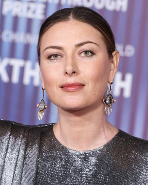 Maria Sharapova, 13 Nisan 2024 'te ABD' nin Kaliforniya eyaletinin Los Angeles kentinde bulunan Akademi Sinema Müzesi 'nde düzenlenen 10.. 