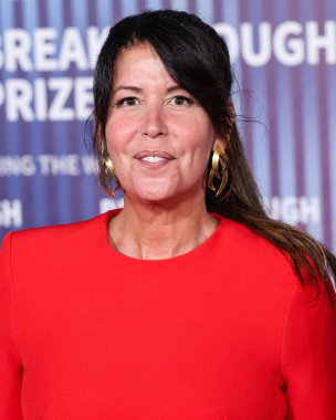 Patty Jenkins arrives at the 10th Annual Breakthrough Prize Ceremony held at the Academy Museum of Motion Pictures on April 13, 2024 in Los Angeles, California, United States. clipart