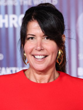 Patty Jenkins arrives at the 10th Annual Breakthrough Prize Ceremony held at the Academy Museum of Motion Pictures on April 13, 2024 in Los Angeles, California, United States.  clipart