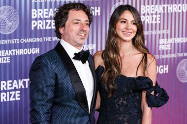Sergey Brin ve Gerelyn Gilbert-Soto, 13 Nisan 2024 'te ABD' nin Kaliforniya eyaletinin Los Angeles kentinde bulunan Akademi Sinema Müzesi 'nde düzenlenen 10..