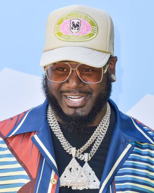 T-Pain, 2024 Coachella Valley Müzik ve Sanat Festivali sırasında düzenlenen 7. REVOLVE Festivali 'ne 13 Nisan 2024' te Palm Springs, Riverside County, Kaliforniya, ABD 'de düzenlenen 1.. 
