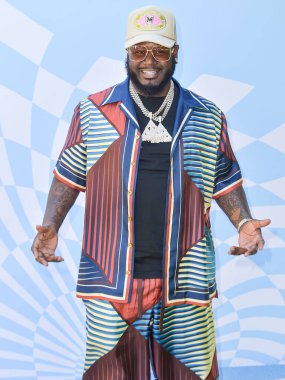 T-Pain, 2024 Coachella Valley Müzik ve Sanat Festivali sırasında düzenlenen 7. REVOLVE Festivali 'ne 13 Nisan 2024' te Palm Springs, Riverside County, Kaliforniya, ABD 'de düzenlenen 1.. 