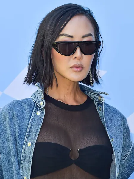 stock image Chriselle Lim arrives at the 7th Annual REVOLVE Festival 2024 during the 2024 Coachella Valley Music And Arts Festival - Weekend 1 - Day 2 held at the Parker Palm Springs Hotel on April 13, 2024 in Palm Springs, Riverside County, California