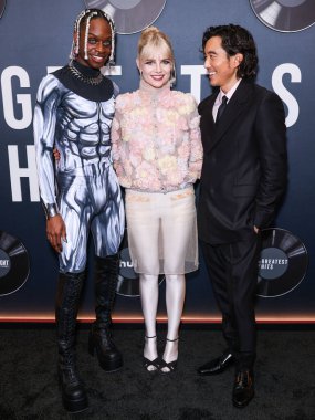 Austin Crute, Lucy Boynton ve Justin H. Min, 15 Nisan 2024 'te Hollywood, Los Angeles, Kaliforniya, ABD' de düzenlenen 