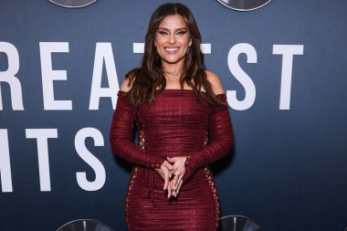 Nelly Furtado arrives at the Los Angeles Premiere Of Searchlight Pictures' 'The Greatest Hits' held at the El Capitan Theatre on April 15, 2024 in Hollywood, Los Angeles, California, United States. clipart