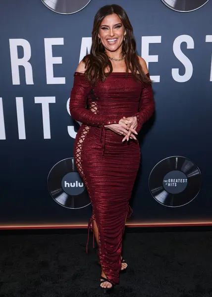 stock image Nelly Furtado arrives at the Los Angeles Premiere Of Searchlight Pictures' 'The Greatest Hits' held at the El Capitan Theatre on April 15, 2024 in Hollywood, Los Angeles, California, United States.