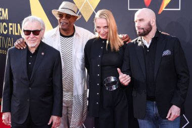 Harvey Keitel, Samuel L. Jackson, Uma Thurman ve John Travolta 15. Geleneksel TCM Klasik Film Festivali 2024 Açılış Gecesi ve 18 Nisan 2024 tarihinde TCL Çin Tiyatrosu 'nda düzenlenen Miramax' ın 30. 