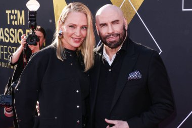 Uma Thurman ve John Travolta 15. Geleneksel TCM Klasik Film Festivali 2024 Açılış Gecesi ve Miramax 'ın' Pulp Fiction 'unun 30. yıldönümü sunumuna 18 Nisan 2024' te Hollywood, Los Angeles, Kaliforniya 'da bulunan TCL Çin Tiyatrosu' na geldiler.