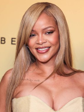 Rihanna (Robyn Rihanna Fenty) arrives at the Rihanna x Fenty Beauty New Product Launch For Fenty Beauty Soft'Lit Naturally Luminous Longwear Foundation held at 7th Street Studios on April 26, 2024 in Los Angeles, California, United States.         clipart