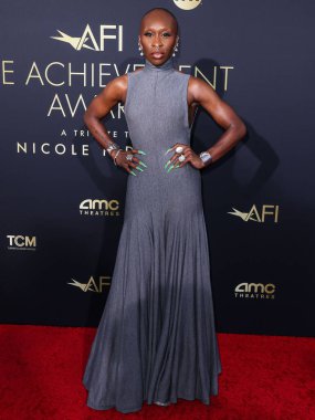 Cynthia Erivo, 27 Nisan 2024 'te Hollywood, Los Angeles, Kaliforniya, ABD' de düzenlenen Dolby Tiyatrosu 'nda düzenlenen Ömür Boyu Başarı Ödülü' ne ulaştı.. 