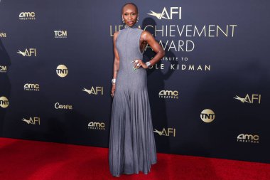 Cynthia Erivo, 27 Nisan 2024 'te Hollywood, Los Angeles, Kaliforniya, ABD' de düzenlenen Dolby Tiyatrosu 'nda düzenlenen Ömür Boyu Başarı Ödülü' ne ulaştı.. 