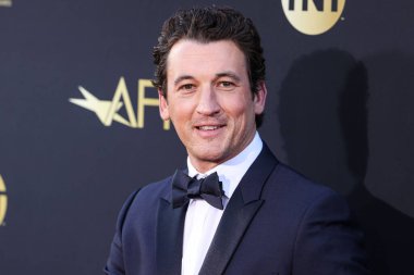 Miles Teller arrives at the 49th Annual AFI (American Film Institute) Lifetime Achievement Award Gala Tribute Celebrating Nicole Kidman held at the Dolby Theatre on April 27, 2024 in Hollywood, Los Angeles, California, United States.  clipart