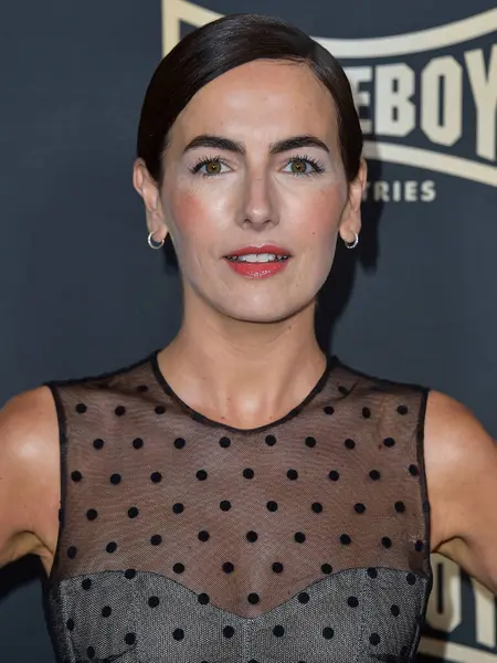 Camilla Belle Arrives Homeboy Industries 2024 Maximo Awards Fundraising Gala Stock Image