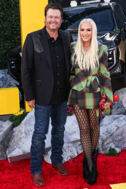 Blake Shelton ve eşi Gwen Stefani, Los Angeles Universal Pictures 'ın 
