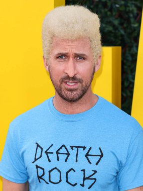 Ryan Gosling dressed as Beavis from Beavis and Butt-Head arrives at the Los Angeles Premiere Of Universal Pictures' 'The Fall Guy' held at the Dolby Theatre on April 30, 2024 in Hollywood, Los Angeles, California, United States. 