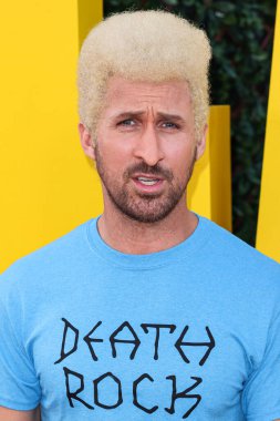 Ryan Gosling dressed as Beavis from Beavis and Butt-Head arrives at the Los Angeles Premiere Of Universal Pictures' 'The Fall Guy' held at the Dolby Theatre on April 30, 2024 in Hollywood, Los Angeles, California, United States. 